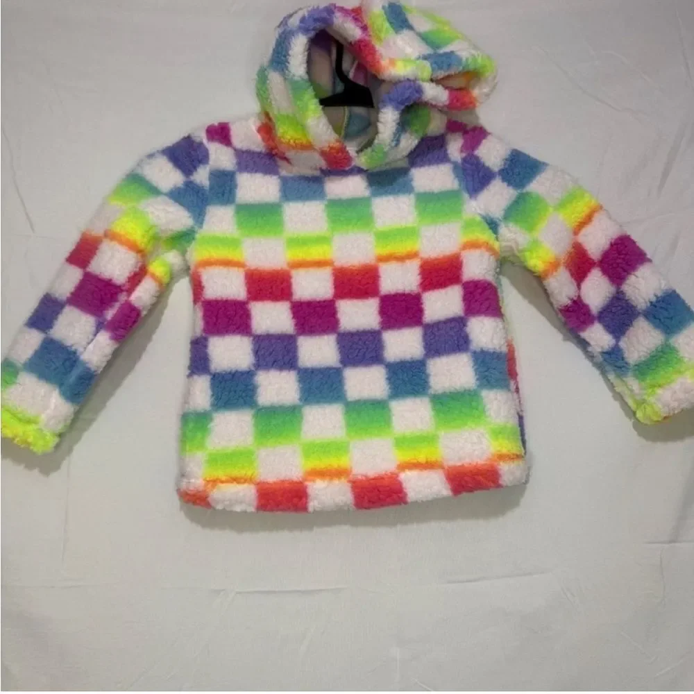 Baby girls Print Sherpa Hoodie